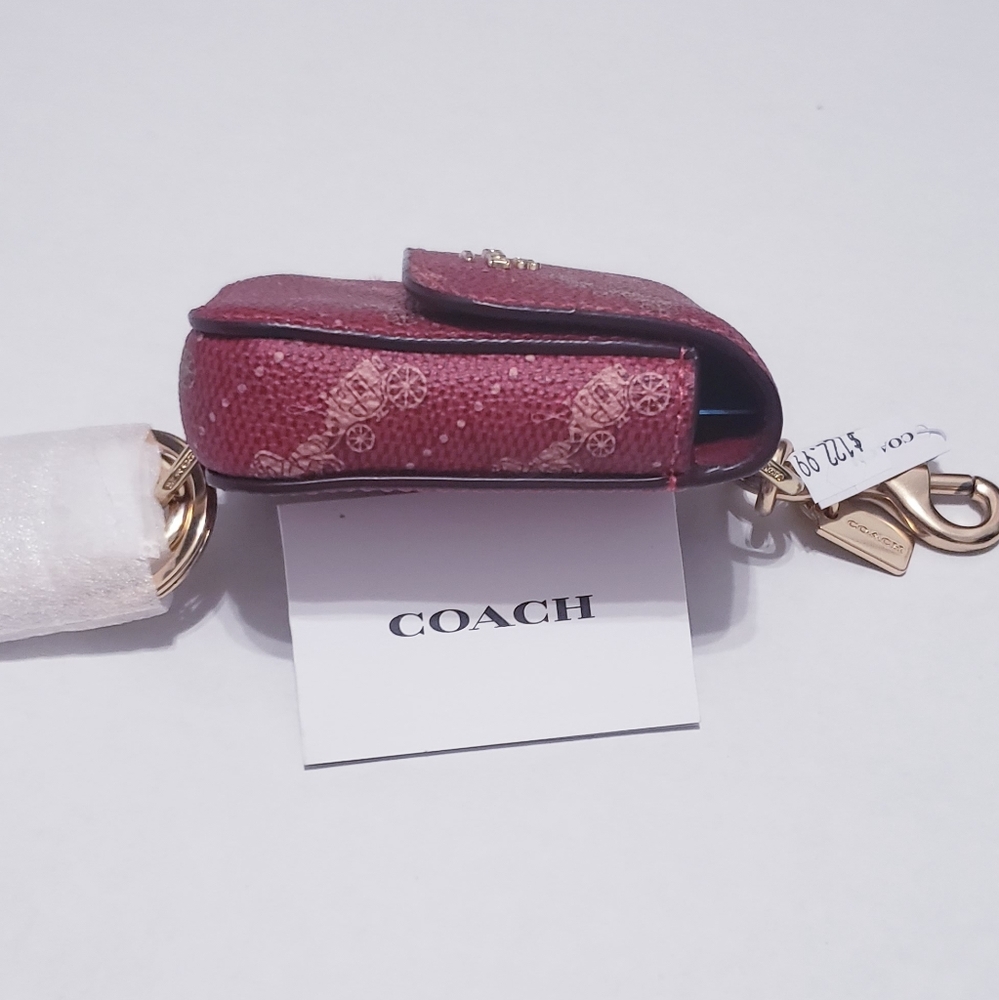 COACH Bag Charm With Horse And Carriage Print - Picture 10 of 11